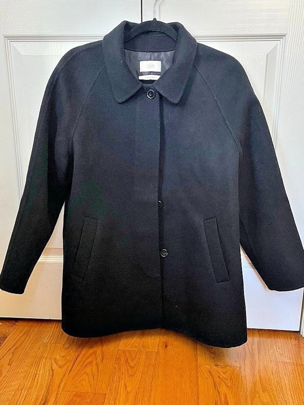 Korean Wool Pea Coat in navy one size